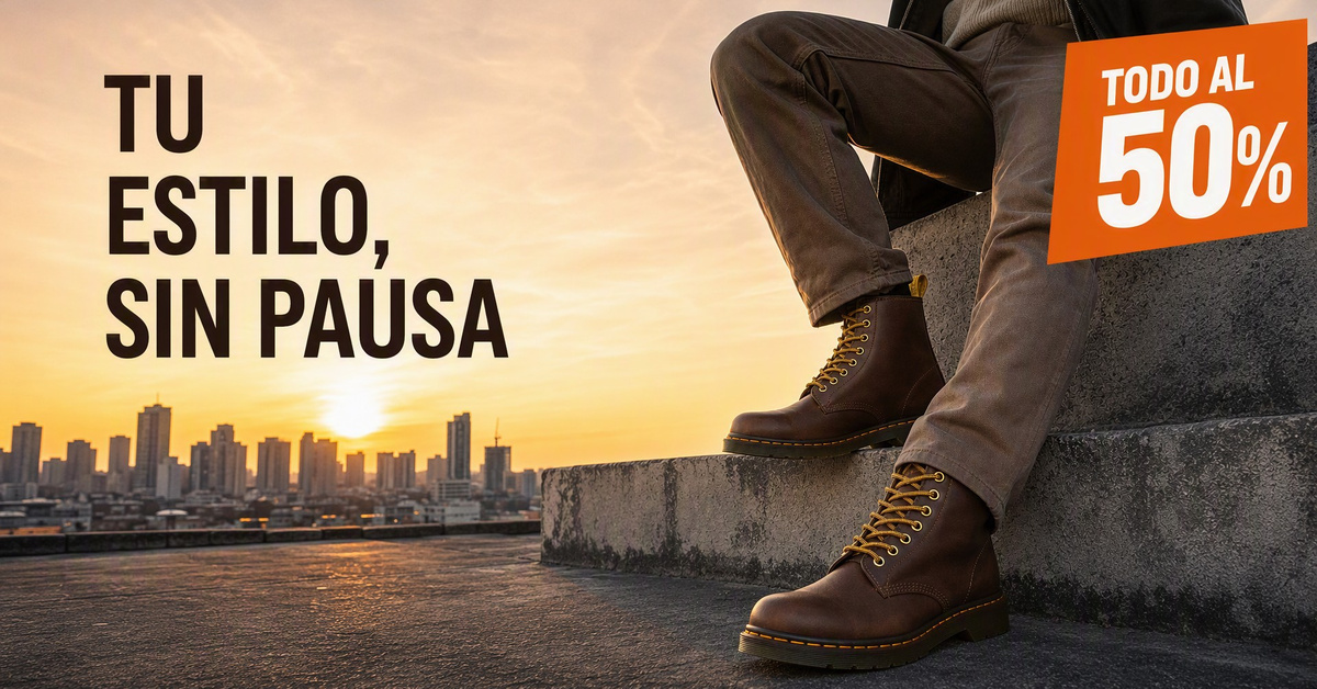 Persona sentada con dos botas marrones
